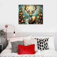 thumbnail image 4 of TIAOTIAOHOU Christmas Canvas Wall Art 2 Piece Elk Deer Poster Prints Animal New Year Picture Modern Artwork for Living Room Bedroom Home Office Decor Gallery Wrapped, 4 of 4