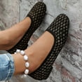 thumbnail image 3 of Tawop Women Sandals Dressy Shoes Women Work Casual Flat Square Toe Breathable Sandal Beach Size 5.5, 3 of 5
