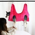 thumbnail image 1 of Dog Grooming Sling Hammock for Small Medium Dogs, Relaxation Restraint Cat Grooming Sling Bag for Grooming Trimming Nail & Pets Bathing, with 2 Hooks(Rose Red,S), 1 of 8