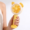 Cute Cat Shape Handheld Folding Fan, Portable USB Rechargeable with ...