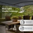 thumbnail image 2 of ALEKO 20' x 10' Grey Retractable Motorized Patio Awning Sunshade, 2 of 7