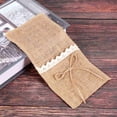 thumbnail image 4 of 100 Piezas Contenedor para Cubiertos de Mesa de Boda de Campo Bolsillos de Arpillera Natural para Cubiertos Bolsillos para Tenedor Decoración Rústica de La Boda, 4 of 5