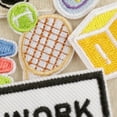 thumbnail image 6 of 8 Pcs Tennis Racket Iron on Patches Good Work Repair Patches Camera Sewing Patches for Clothing Jeans Hat Backpacks, 6 of 8
