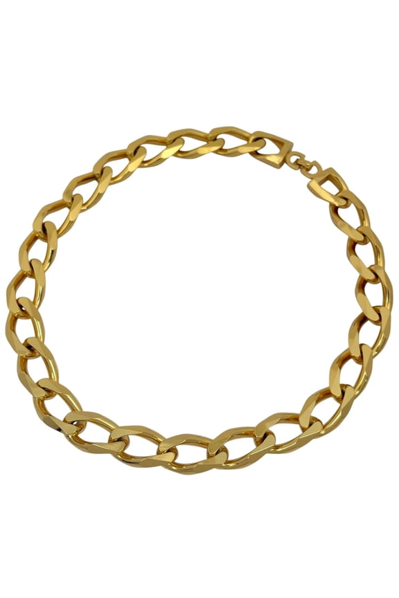 Pre-Owned Christian Dior Chain Necklace GP Gold Women's (Good)