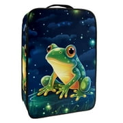 Starry Sky Frog Premium Polyester Shoe Organizer - Spacious Shoe Storage Box, 23x31cm/9x12in, Sturdy and Durable Construction - Ideal for Organizing and Your Shoes - Limited Stock! Order Now!
