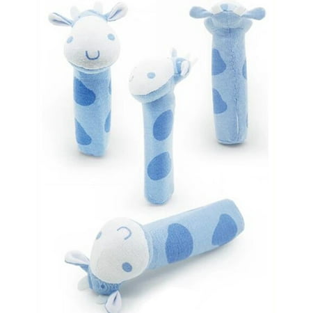 Soft Sound Animal Cow Handbells Infant Squeeze Rattle For Newborn Baby Fantastic Toy