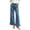 Light Blue, variant on Wide Leg Jeans for Women Trendy Ruffle Hem Denim Pants Casual High Wasited Baggy Trousers with Pockets