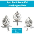 thumbnail image 2 of BIRDROCK HOME Dog Paw Print Stocking Holder for Mantle, 2 of 4