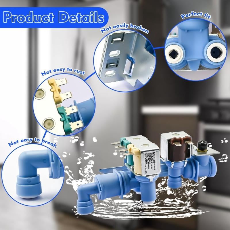 Triple Water Inlet Valves for Multiple Refrigerator Models Optimal Functionality
