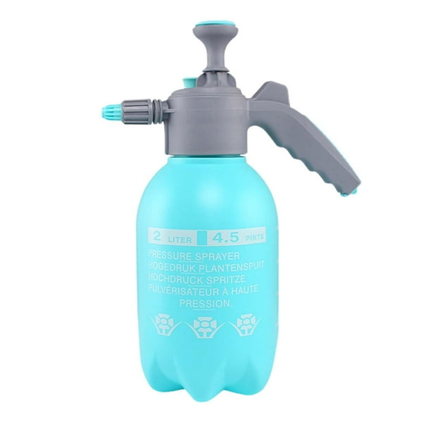 Pulverizador de presión con bomba manual, botella rociadora de agua a presión para césped y jardín grande espesado 2L