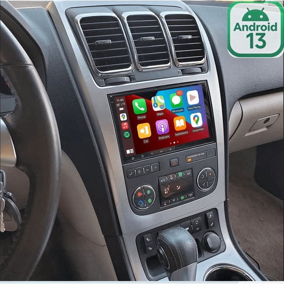 8" Android 13 Car Stereo Para Gmc Acadia 2008-2012, 2 32GB, IPS Touchscreen, Wireless CarPlay & Android Auto, GPS, SWC, Split Screen