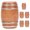 Light Brown, variant on MRLESS 6pcs Miniature Wooden Beer Barrels Mini Whiskey Barrels Miniature Wine Model for Miniatures Dollhouse Landscape Accessories
