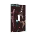 thumbnail image 2 of Kll Eiffel Tower Wall Plate,Gloss Finish,Standard Size 1 - 5" X 3", Polycarbonate Thermoplastic,Electric Receptacle Plug Covers, 2 of 8