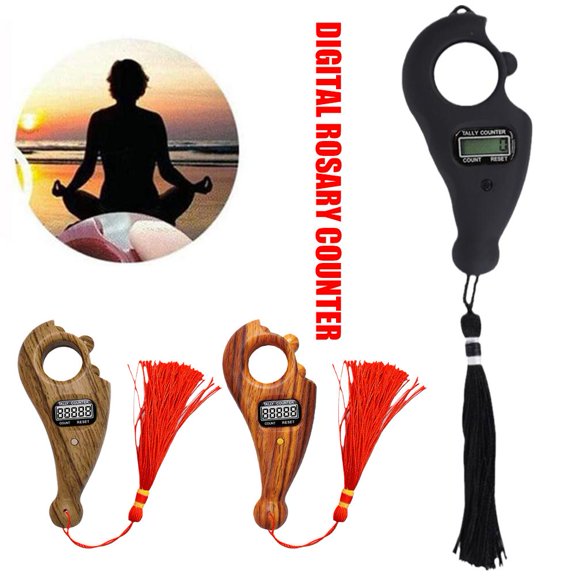 Clerance! 1XTasbeeh Digital Finger Counter Muslim Tasbih With Qibla Gift Compass Eid UK
