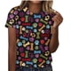 thumbnail image 2 of Liamobondopolis - Camiseta con estampado de pata para mujer, camisetas de manga corta con estampado de pata para mamá de perro, 2 of 4