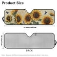 thumbnail image 7 of Uorisanigo Windshield Sun Shade, Front Window Sunflower Print Sunvisor Blocks UV Rays, Reflective Sunshade for Auto Interior Sun Protection, Foldable Sunshade Car Accessories for Jeep, 7 of 7