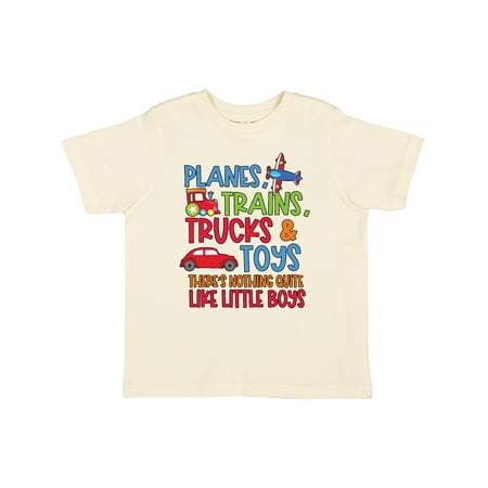 

Inktastic Planes Trains Trucks and Toys Nothing Quite Like Little Boys Gift Toddler Boy Girl T-Shirt