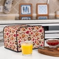 thumbnail image 6 of Xecao Skull Retro record lips Print 4 Slice Toaster Cover with Pockets, Small Appliance Cover, Dust and Fingerprint Protection, Machine Washable, 6 of 7