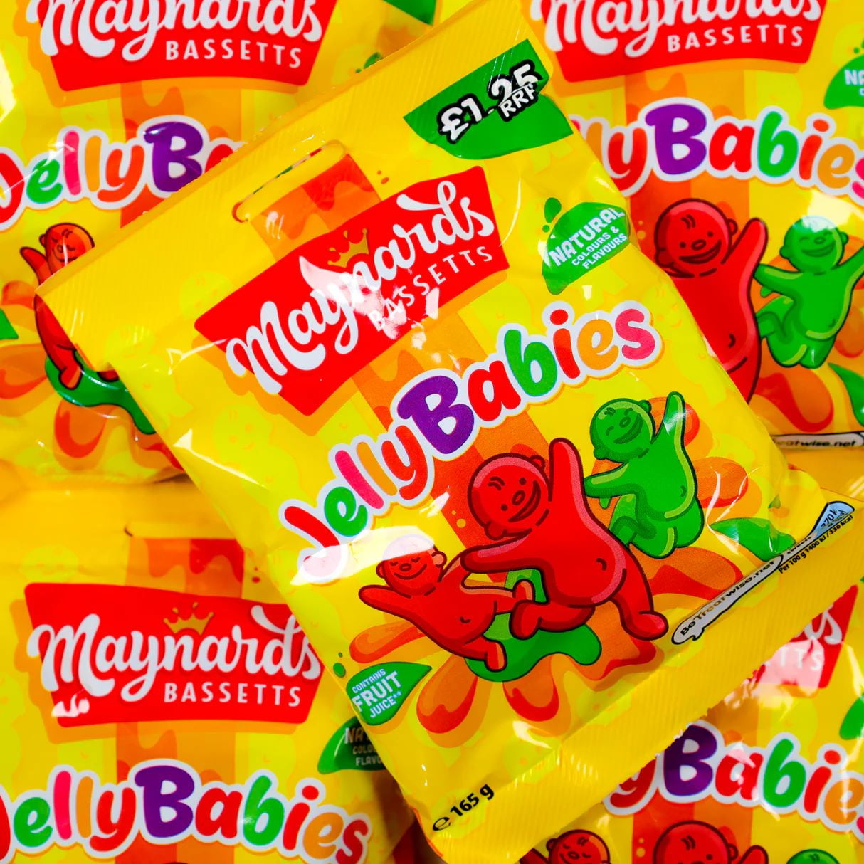 Maynards Bassetts Jelly Babies Sweets Bag 165g (Pack of 2)