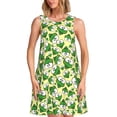 thumbnail image 1 of Fotbe Cartoon Frogs Vestido de Verano sin Mangas para Mujer – Vestido Midi Línea A, Estilo Camiseta Floral, Vestido Playero Casual y Fluido, 1 of 7