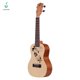 thumbnail image 5 of Jaoques Ukulele de concierto de 23 pulgadas, tapa de abeto macizo con detalles tallados, diapasón y puente de madera tecnológica, clavijas abiertas plateadas, incluye funda, afinador, correa, púas,, 5 of 6