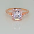 thumbnail image 5 of Nancy Engagement Ring Rose Gold Plated Sterling Silver Cz Womens Ginger Lyne Collection, 5 of 5