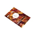 thumbnail image 3 of MKHERT Food Fried Bacon Strips Placemats Table Mats for Dining Room Kitchen Table Decoration 12x18 inch,Set of 4, 3 of 4