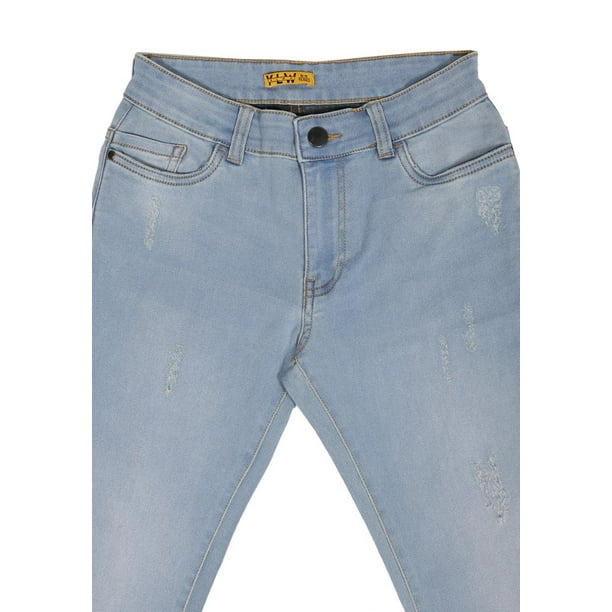 Girls Denim Bottom LT BLUE