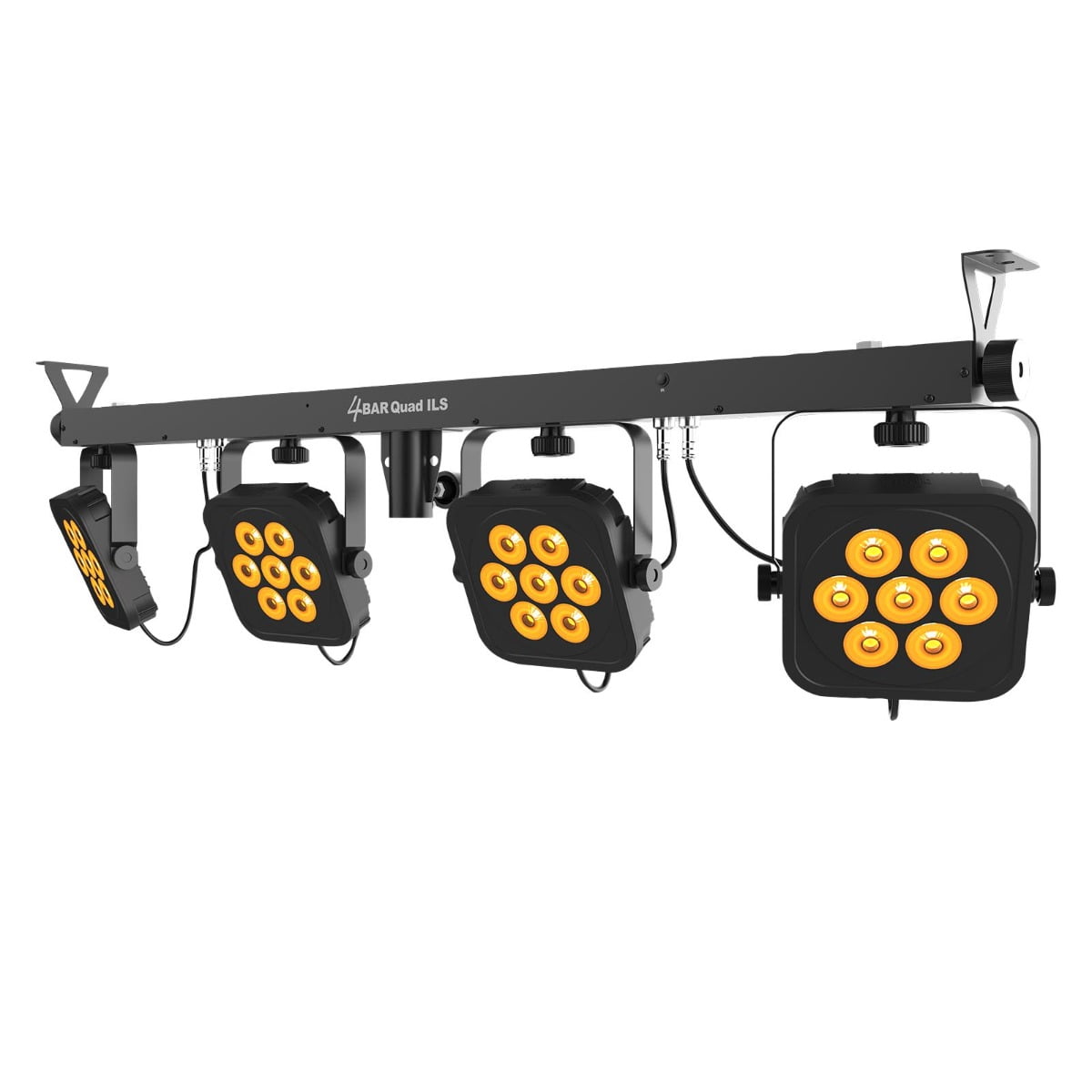 Chauvet DJ 4Bar Quad ILS Complete RGBA LED Wash Lighting Solution with Fog Machine Package