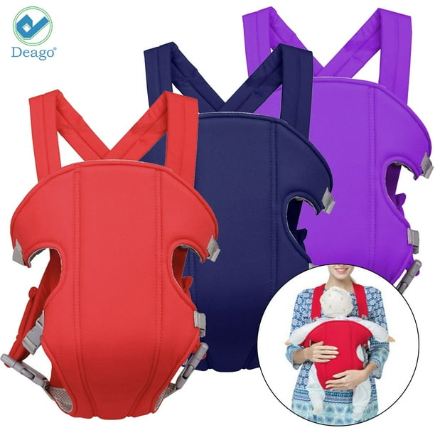 Deago Newborn Infant Baby Carrier CarryOn Front and Back Breathable Baby Backpack Carriers Wrap