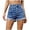 A-Blue1603, variant on SONXAHE Womens High Rise Shorts Raw Edge Regular Fit Shorts Casual Summer Wear Hot Pants