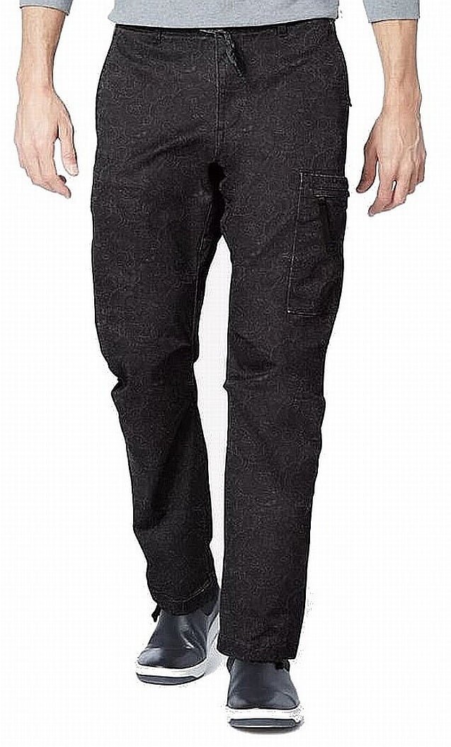 Mens Pants 34X29 Khaki Cargo Stretch StraightFit 34