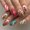 A290 Glue Type, variant on Fruit Gingerbread Man Chocolate House Fake Nail Tip