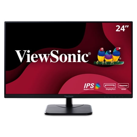 UPC: 0766907961911 | ViewSonic VA2456-MHD 24 Inch IPS 1080p Monitor with Ultra-Thin Bezels  HDMI  DisplayPort and VGA Inputs for Home and Office