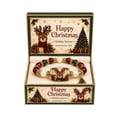 thumbnail image 2 of Limited Edition 2026 Christmas Beaded Bracelet Gift Set,Stretchable Adjustable Bead Bracelet with Festive Charm,Winter Holiday Jewelry for Women,Christmas Gift Jewelry, 2 of 5