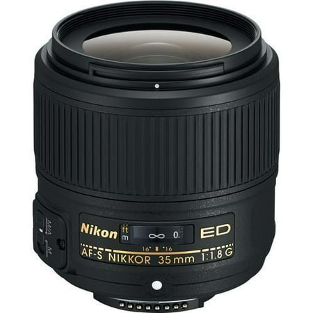 Nikon AF-S FX NIKKOR 35mm f/1.8G ED Fixed Zoom Lens with Auto Focus for Nikon DSLR Cameras International Version (No (Best Fixed Lens Zoom Camera)
