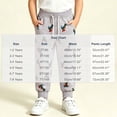 thumbnail image 3 of ZOYOEN Toddler Boys Graphic Sweatpants- Cute Casual Soft Cotton Elastic Waist Kids Jogger Pants Gray Size 7 T, 3 of 8