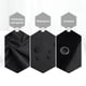 thumbnail image 5 of Cortina de ducha impermeable para baño, cortinas de baño a prueba de moho, tela de poliéster monocro Tomshoo Negro/150cm * 200cm, 5 of 7