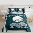 thumbnail image 2 of Castle Fairy 3-Piece Queen Size Comforter Set - Football Sports Print, 2 of 8