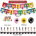 thumbnail image 2 of 34 Pcs For Mighty Morphin Theme Birthday Party Decoration Set - Includes Happy Birthday Banner, Cake Topper, Cupcake Toppers, and Balloons for Kids’ Celebrations, 2 of 5