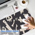 thumbnail image 4 of Long Mouse Pads for Desk,Black Halloween Spooky Elements Desk Mats on Top Of Desks, Desk Mouse Pad Extra Large with 3mm Non-Slip Base and Stitched Edge for Gaming,Office,Work,Home 31.5"x11.8", 4 of 6
