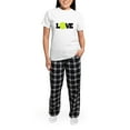 thumbnail image 5 of CafePress - Tennis Love Pajamas - Women's Short Sleeve Print T-Shirt and Pants Light Cotton Pajama Set, 5 of 7