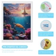 thumbnail image 3 of Diamond Art Kits for Adults, Seascape Turtle Sunrise Coral Palette 5D Diamond Painting Kits for Adults Beginners, DIY Full Drill Diamond Painting, Gem Art and Crafts 12x16, 3 of 7