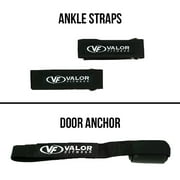 Valor Fitness 5 Band Conditioning Set with Handles, Ankle Straps, Door Anchor and Storage Bag