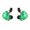Green-for Video Game, variant on High Clear Basses Earphones For Gaming And Music Soft Flexible Ear Tip Builts In Microphone Wide Compatibility
