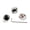 Chrome, variant on M Buder 3 Pieces Electric Guitar Skull Knobs Metal Volume Tone Head Cap Bass Replacement Part with Wrench, Chrome Finish, Fits Most Instruments (2.36 inches / 6 cm)