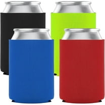 12 oz Can Cooler Sleeve,4 Pcs Can Sleeves Insulators, Foam Collapsible Cooler Can Cover, Beer Can Sleeves Coolers Holder, Soda Cover Coolies, DIY Customizable for Parties, Events or Weddings