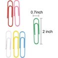 thumbnail image 3 of 300 clips de papel grandes de colores, 2 pulgadas, 3 of 5