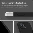 thumbnail image 3 of Silicone Case Compatible with iPhone 13 Mini Case 5.4 inch (2021), with Camera Protection Liquid Silicone Soft Gel Rubber Phone Case Cover with Microfiber Lining （blcak), 3 of 5
