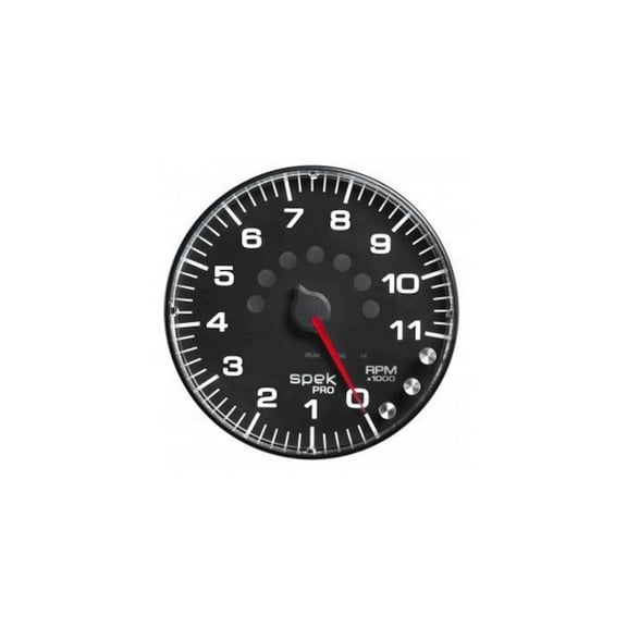 Autometer Spek-Pro 5in Tach w/ Shift Light & Peak Mem.